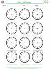 Mathematics - Fourth Grade - Activity Lesson: Clock Face Template