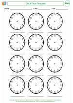 Mathematics - Fourth Grade - Activity Lesson: Clock Face Template