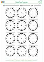 Mathematics - Fourth Grade - Activity Lesson: Clock Face Template