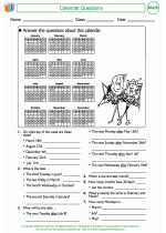 Mathematics - Fourth Grade - Activity Lesson: Calendar Questions