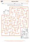 English Language Arts - First Grade - Spelling - Worksheet: Halloween Maze