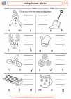 English Language Arts - First Grade - Ending Sounds - Worksheet: Ending Sounds - Winter