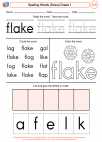 English Language Arts - First Grade - Spelling - Worksheet: Spelling Words (Dolce)