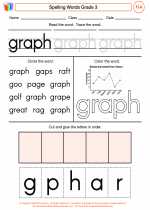 English Language Arts - Third Grade - Worksheet: Spelling Words