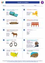 Social Studies - Fifth Grade - Worksheet: Growth of a Nation