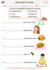 English Language Arts - Third Grade - Subject and Predicate - Worksheet: Match Subject & Predicate