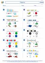 Mathematics - First Grade - Worksheet: Patterns