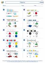 Mathematics - First Grade - Worksheet: Patterns