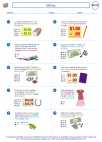 Mathematics - Fourth Grade - Worksheet: Money