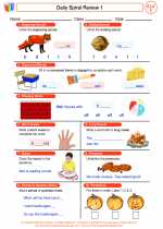 English Language Arts - First Grade - Worksheet: Daily Spiral Review 1