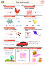 English Language Arts - First Grade - Worksheet: Daily Spiral Review 2