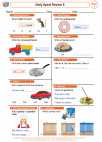 English Language Arts - First Grade - Short Vowel Sound - Worksheet: Daily Spiral Review 6
