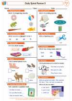 English Language Arts - First Grade - Worksheet: Daily Spiral Review 9