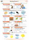 English Language Arts - First Grade - Predictions - Worksheet: Daily Spiral Review 11