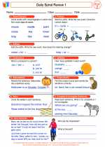 English Language Arts - Second Grade - Worksheet: Daily Spiral Review 1