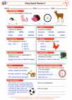 English Language Arts - Second Grade - Contractions - Worksheet: Daily Spiral Review 4