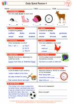 English Language Arts - Second Grade - Worksheet: Daily Spiral Review 4