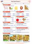 English Language Arts - Second Grade - Syllables - Worksheet: Daily Spiral Review 5