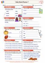 English Language Arts - Second Grade - Worksheet: Daily Spiral Review 7