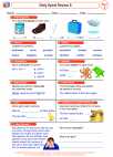 English Language Arts - Second Grade - Verbs - Worksheet: Daily Spiral Review 8