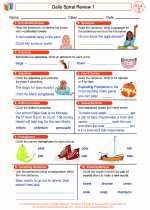 English Language Arts - Third Grade - Worksheet: Daily Spiral Review 1