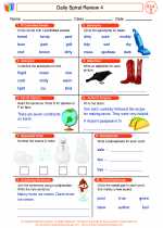 English Language Arts - Third Grade - Worksheet: Daily Spiral Review 4