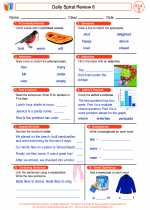 English Language Arts - Third Grade - Worksheet: Daily Spiral Review 6