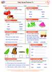 English Language Arts - Third Grade - Adjectives/Adverbs/Vivid Language - Worksheet: Daily Spiral Review 14