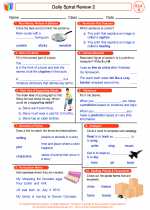 English Language Arts - Fourth Grade - Worksheet: Daily Spiral Review 2