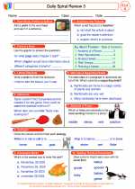 English Language Arts - Fourth Grade - Worksheet: Daily Spiral Review 3