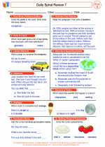 English Language Arts - Fourth Grade - Worksheet: Daily Spiral Review 7