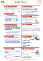 English Language Arts - Fourth Grade - Worksheet: Daily Spiral Review 8