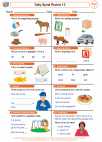 English Language Arts - First Grade - Ending Sounds - Worksheet: Daily Spiral Review 13