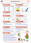 English Language Arts - Second Grade - Syllables - Worksheet: Daily Spiral Review 15
