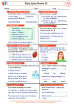 English Language Arts - Fourth Grade - Worksheet: Daily Spiral Review 26
