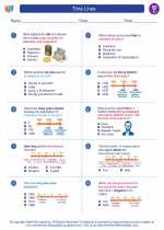 Social Studies - Third Grade - Worksheet: Time Lines