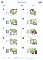 counting money third grade math worksheets study guides and answer