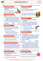English Language Arts - Fifth Grade - Worksheet: Daily Spiral Review 27