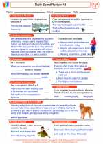 English Language Arts - Fifth Grade - Worksheet: Daily Spiral Review 18
