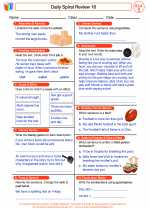 English Language Arts - Fifth Grade - Worksheet: Daily Spiral Review 16