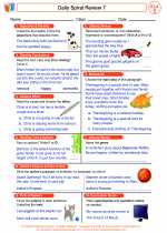 English Language Arts - Fifth Grade - Worksheet: Daily Spiral Review 7