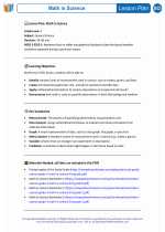 Science - Third Grade - Lesson plan: Math In Science - Bundle