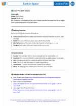 Science - Third Grade - Lesson plan: Earth in Space - Bundle