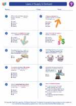 Social Studies - Sixth Grade - Worksheet: Laws of Supply & Demand
