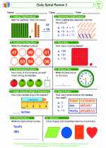 Mathematics - Second Grade - Worksheet: Daily Spiral Review 3, Grade 2