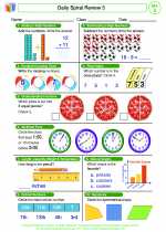 Mathematics - Second Grade - Worksheet: Daily Spiral Review 5, Grade 2