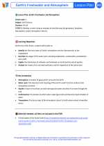 Science - Fifth Grade - Lesson plan: Earth's Freshwater and Atmosphere - Bundle