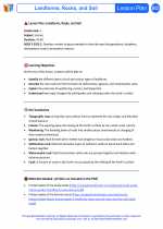 Science - Fifth Grade - Lesson plan: Landforms, Rocks, and Soil - Bundle