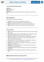 Science - Fifth Grade - Lesson plan: Solids, Liquids, and Gases - Bundle