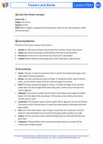 Science - Fifth Grade - Lesson plan: Flowers and Seeds - Bundle